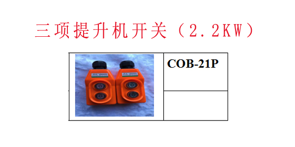 三项提升机开关（2.2KW
