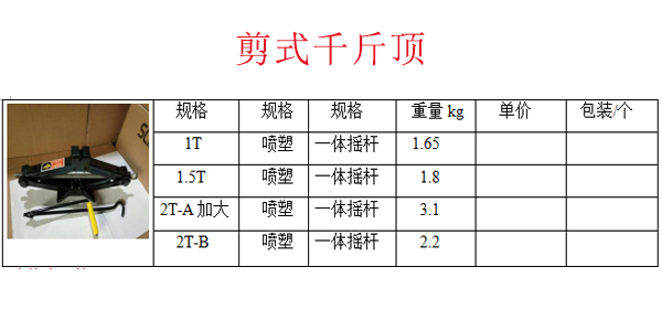 剪式千斤顶