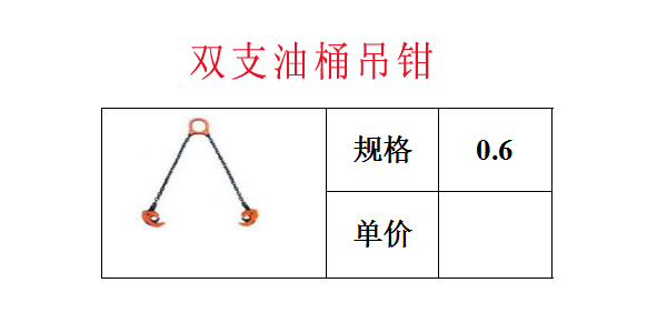 双支油桶钳