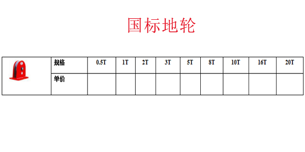 国标地轮