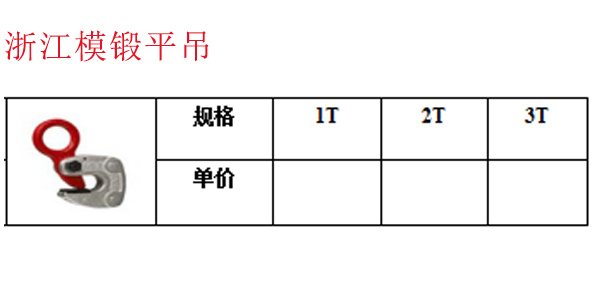 浙江模锻平吊