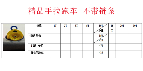 精品手拉跑车-不带链条